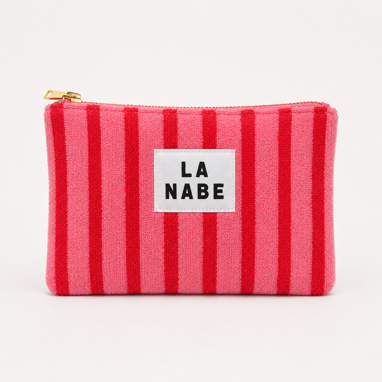 Monedero Toalla Rayas Rosas y Rojas