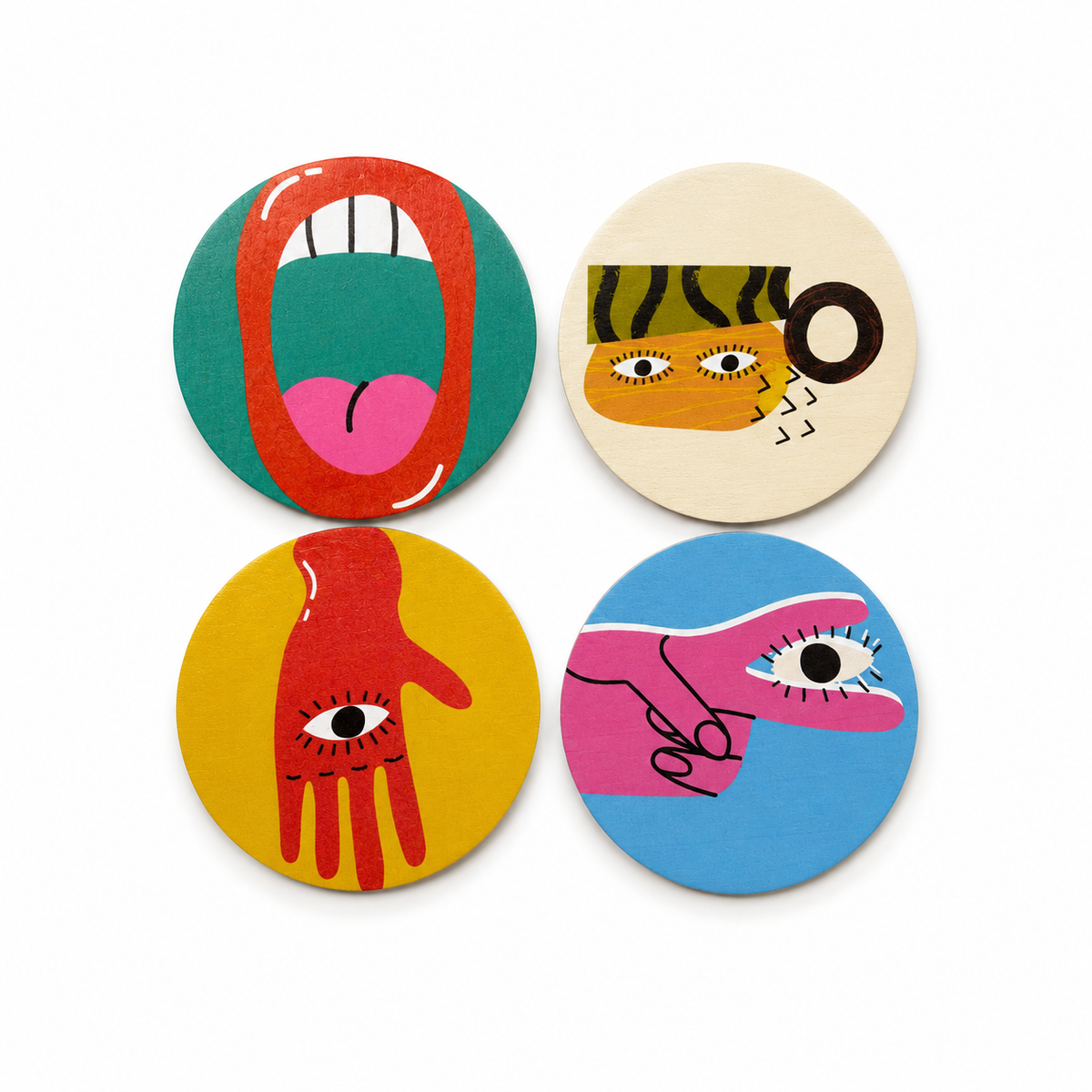 4 Posavasos Surrealista