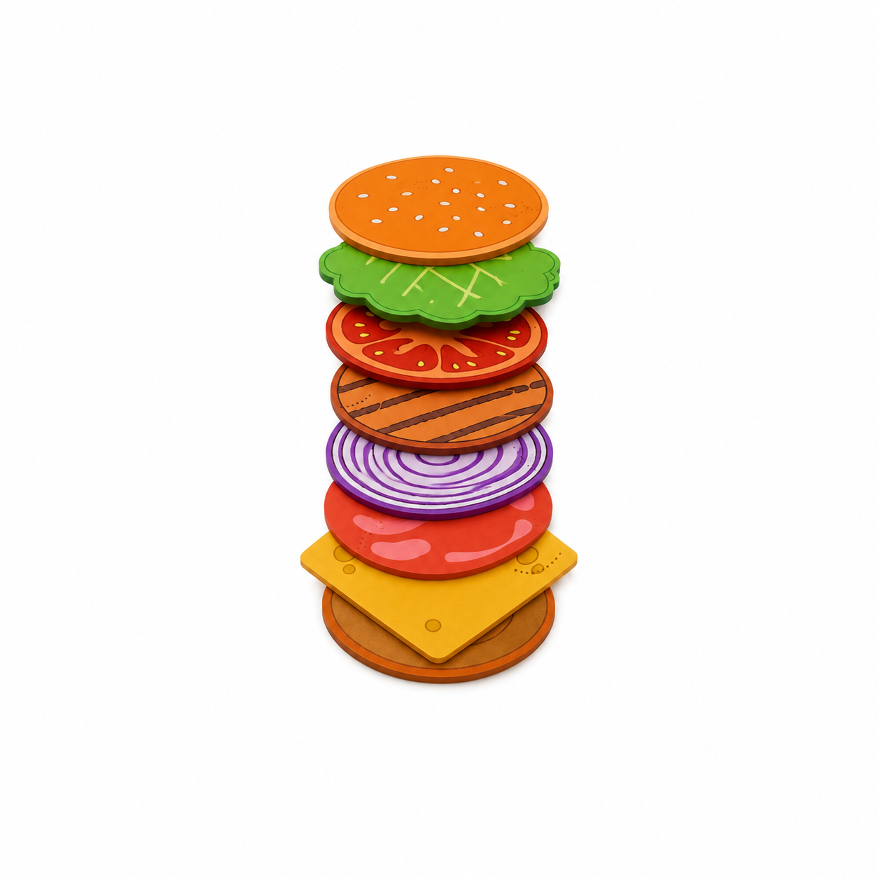 8 Burger Coasters