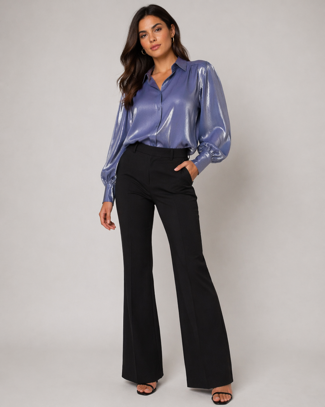Blusa Azul Brillo