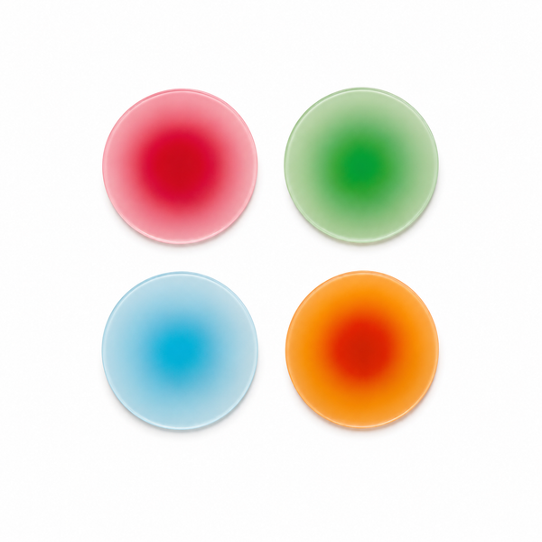 4 Posavasos Colores Degradado