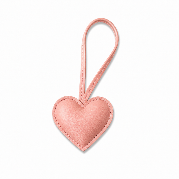 Llavero Charm Corazón Rosa