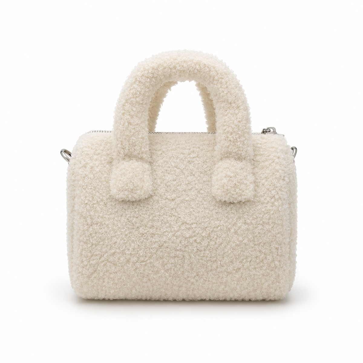 Bolso Borreguito Pequeño con Asa Blanco
