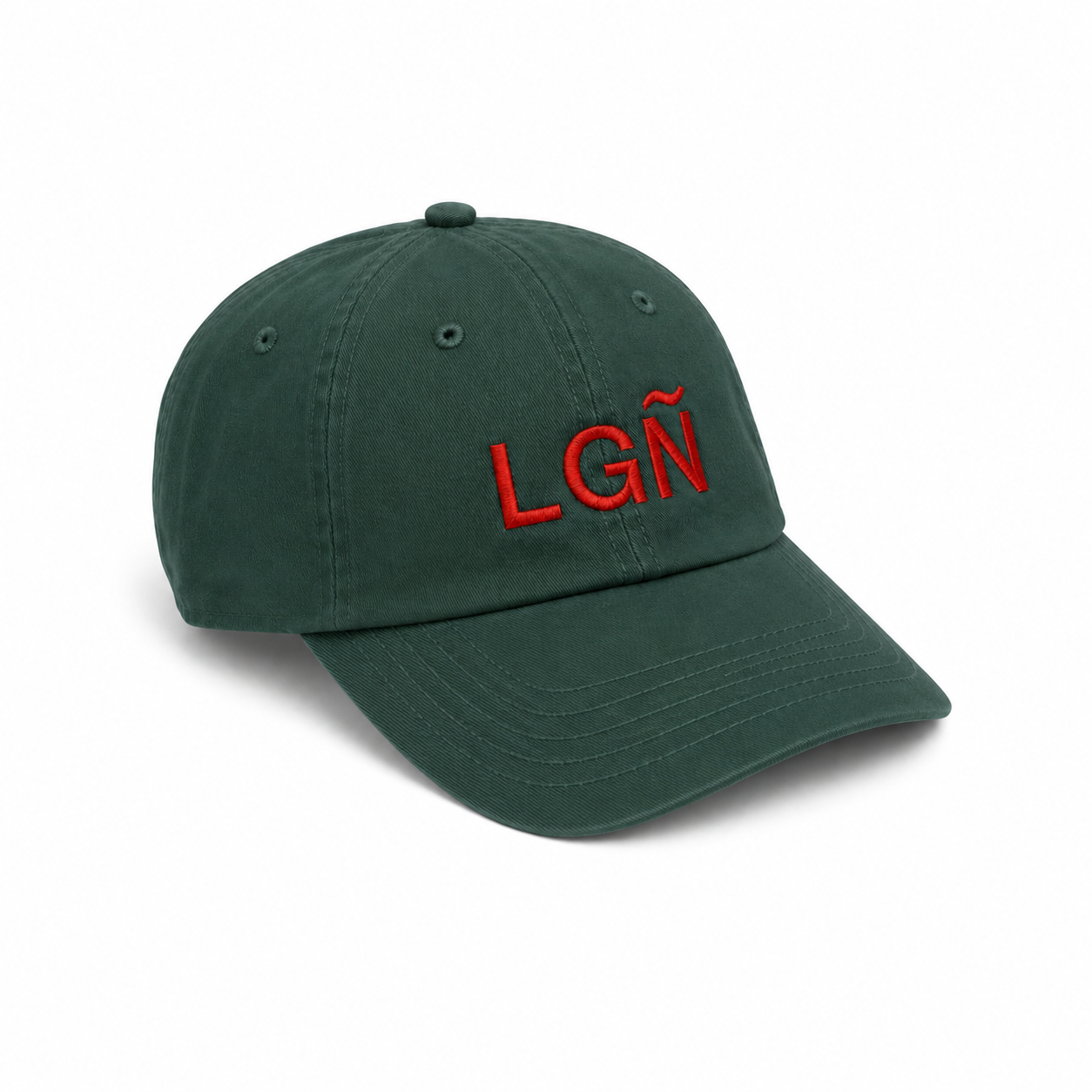 Gorra LGÑ Logroño Verde Oscuro y Rojo