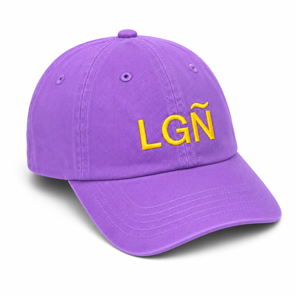 LGÑ Logroño Cap Purple and Yellow