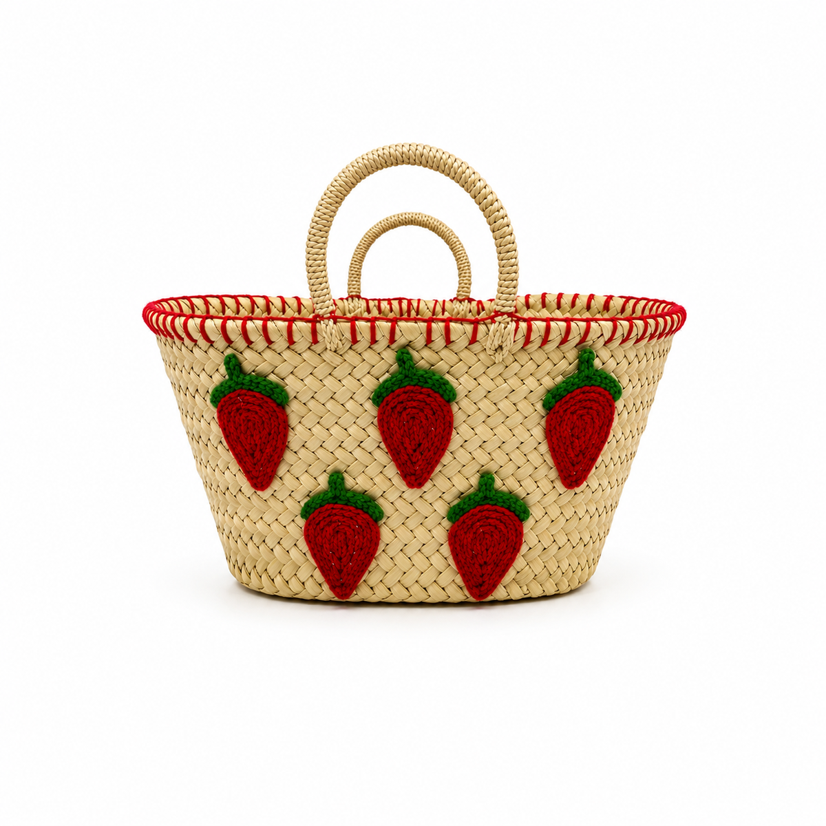 Bolso Capazo Chili Pimiento Bordado