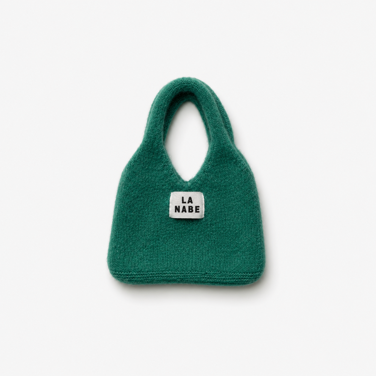 Small Green Knitted Wool Bag