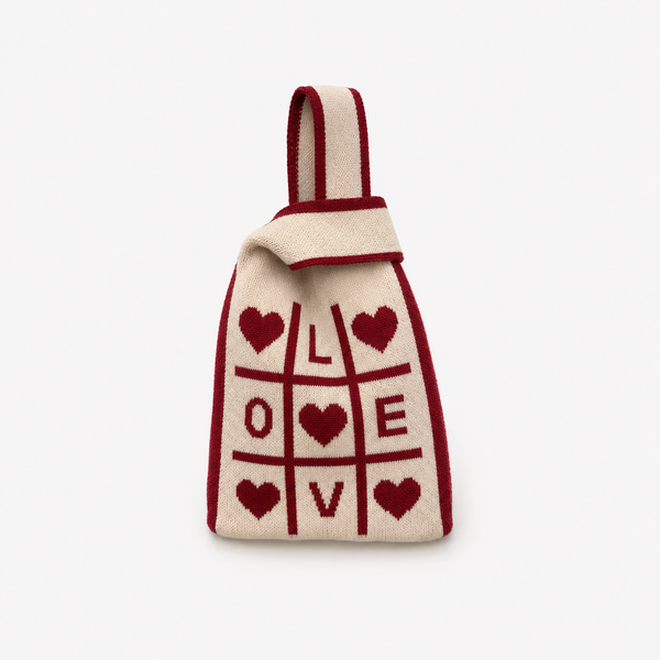Bolso Japonés Pequeño Tres en Raya Love