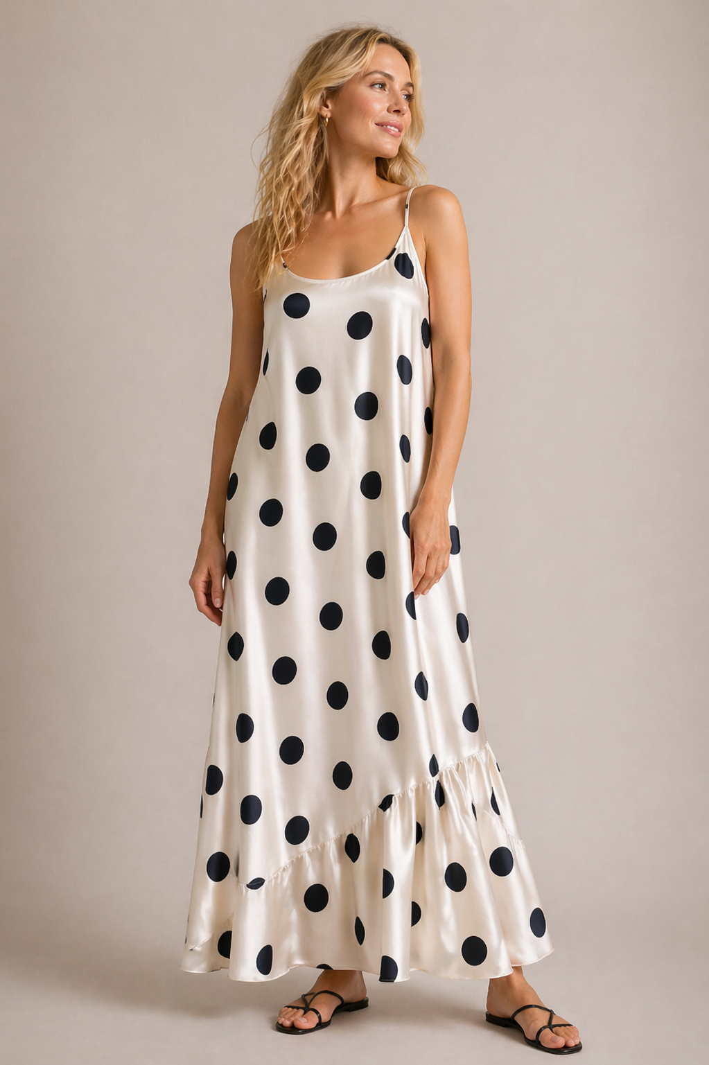 Vestido Lunares Negro