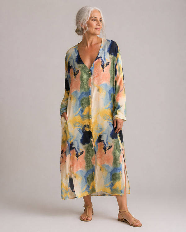 Vestido Estampado Multicolor