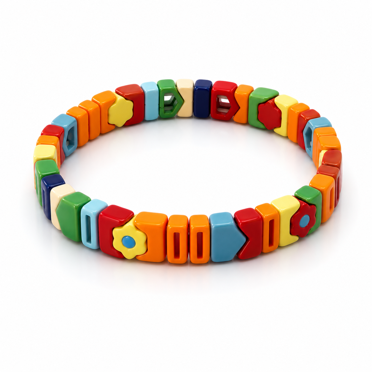 Pulsera Elástica Bloques Multicolores