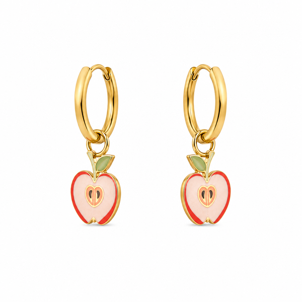 Mini Pendientes Manzana