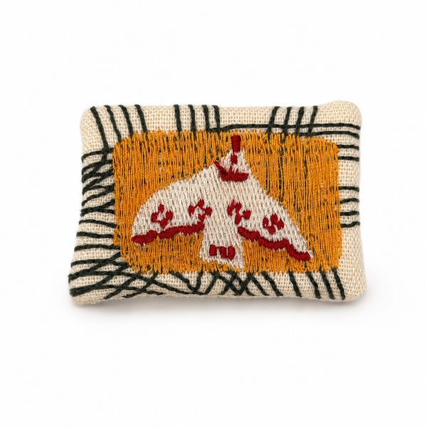 Rectangular Bird Brooch