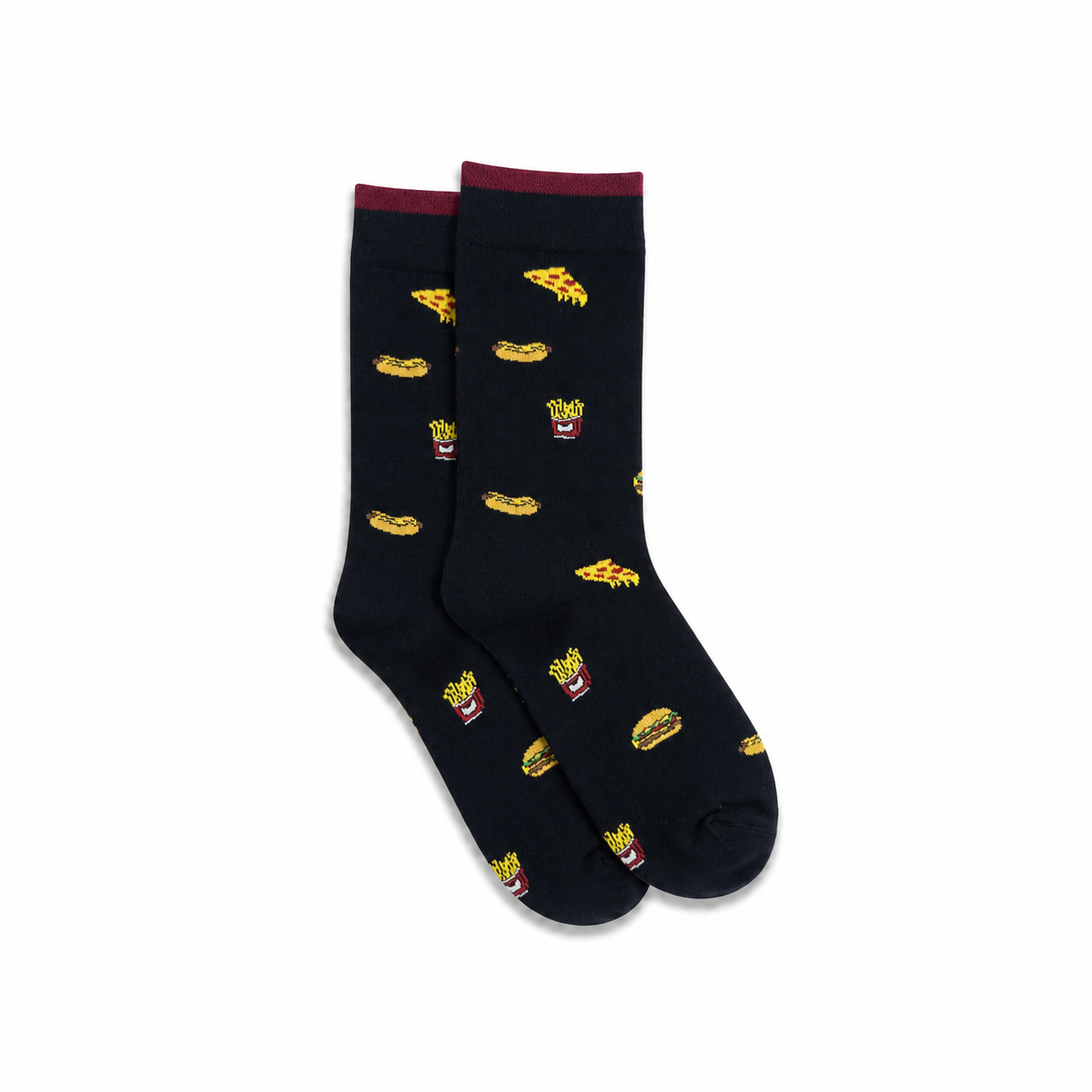 Men's Black Fast Food Socks