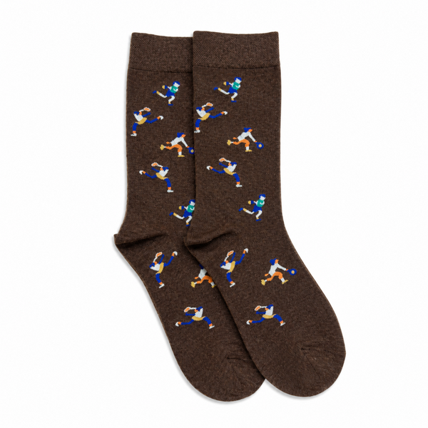 Calcetines Hombre Tenis Marrones