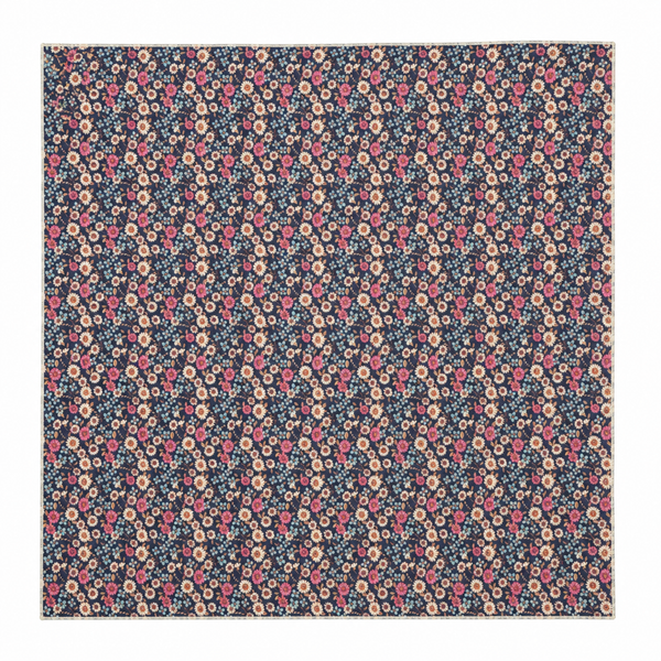 Pañuelo Algodón Flores Fondo Morado