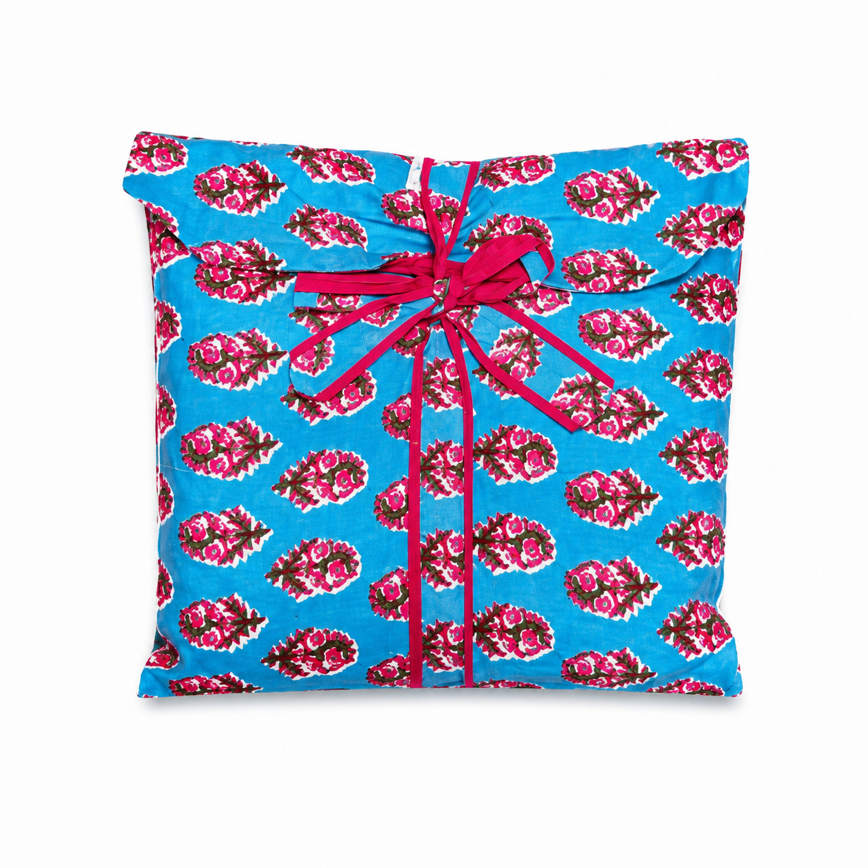 Pijama Indio Estampado con Funda Estampada Manga Larga Pantalón Largo