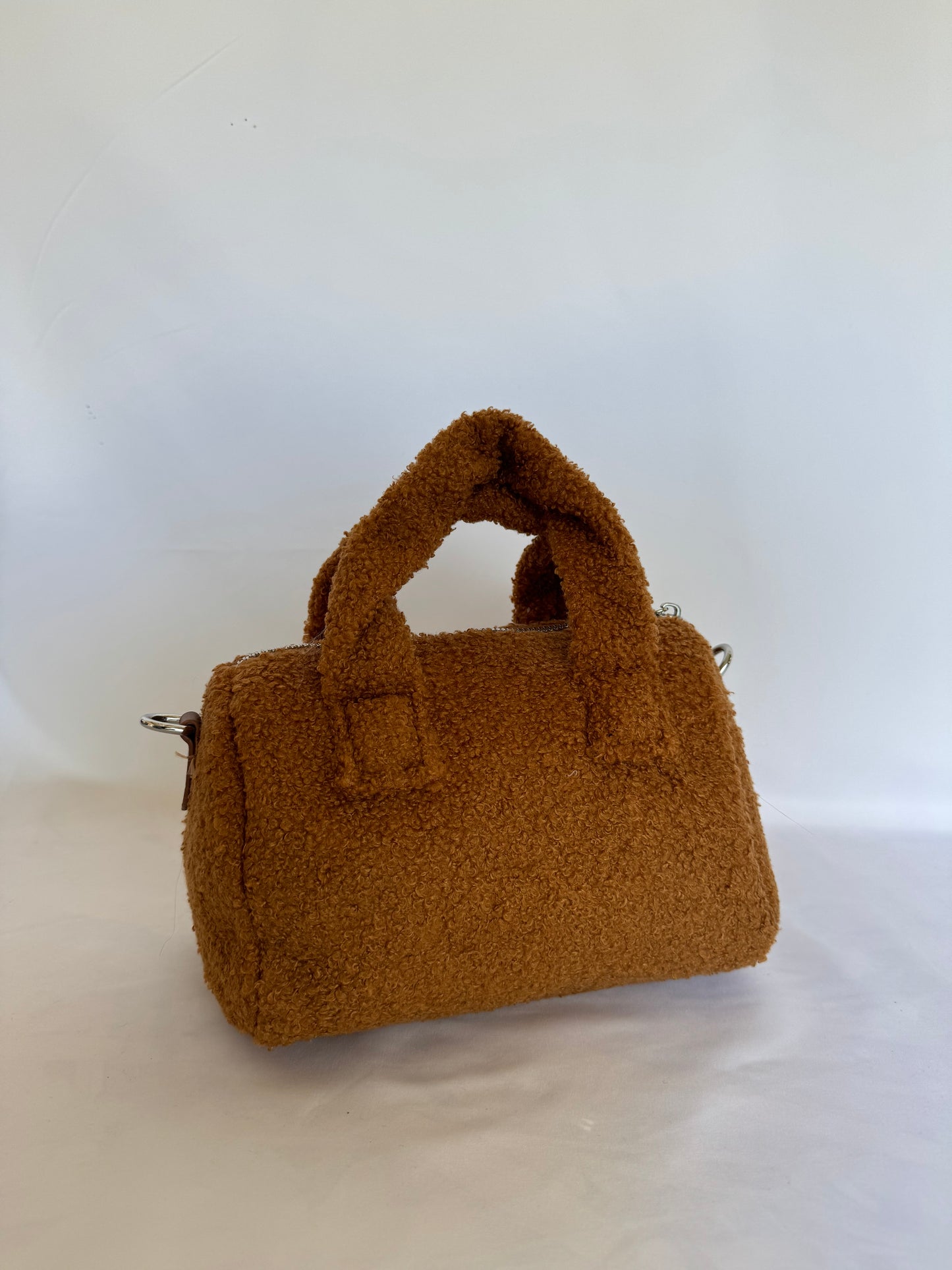 Bolso Borreguito Pequeño con Asa Camel