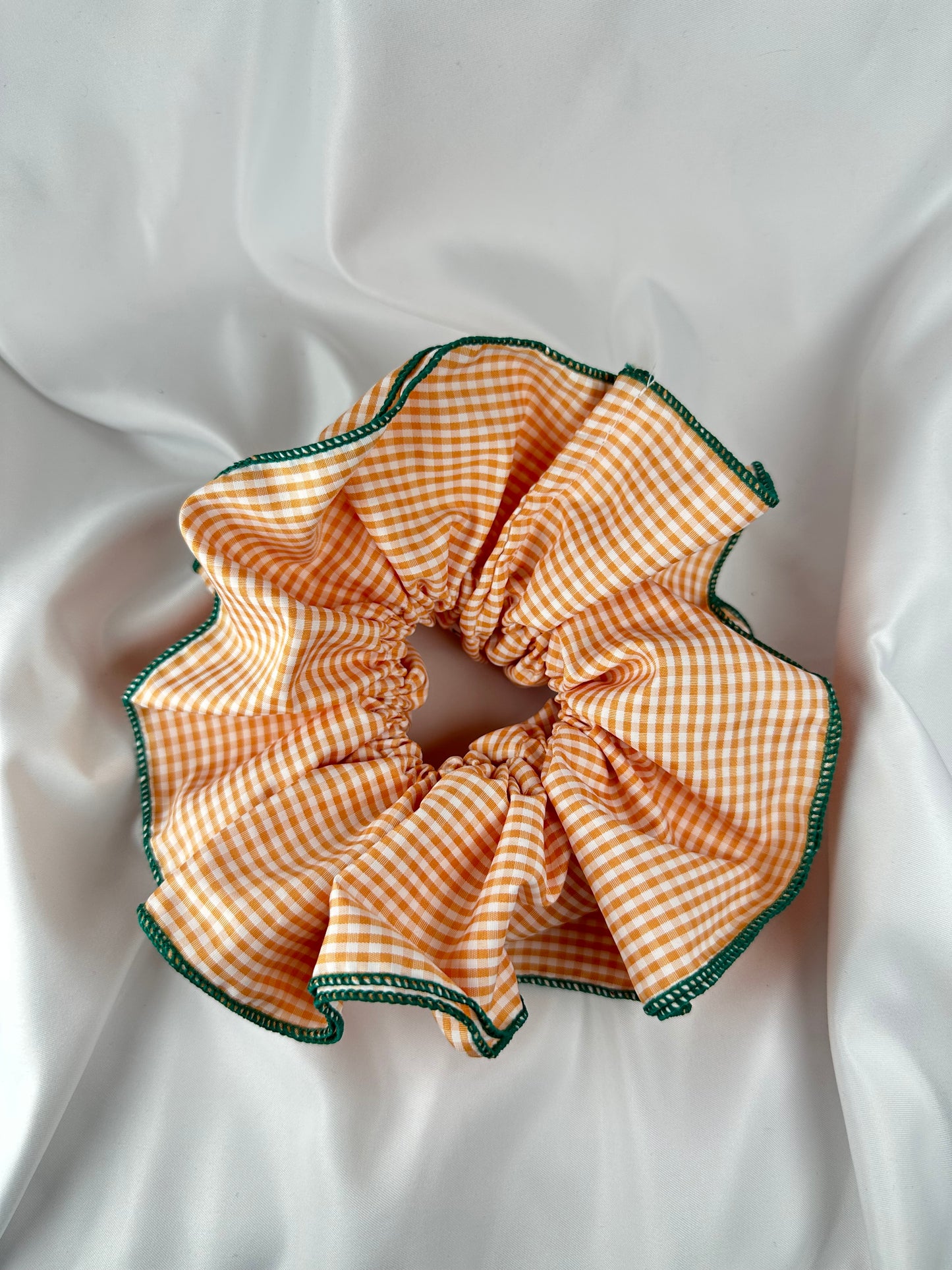 Maxi Coletero Vichy Naranja Borde Verde