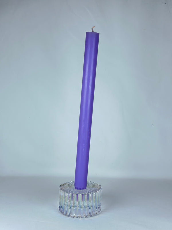 Vela de Candelabro Lisa Morado Claro