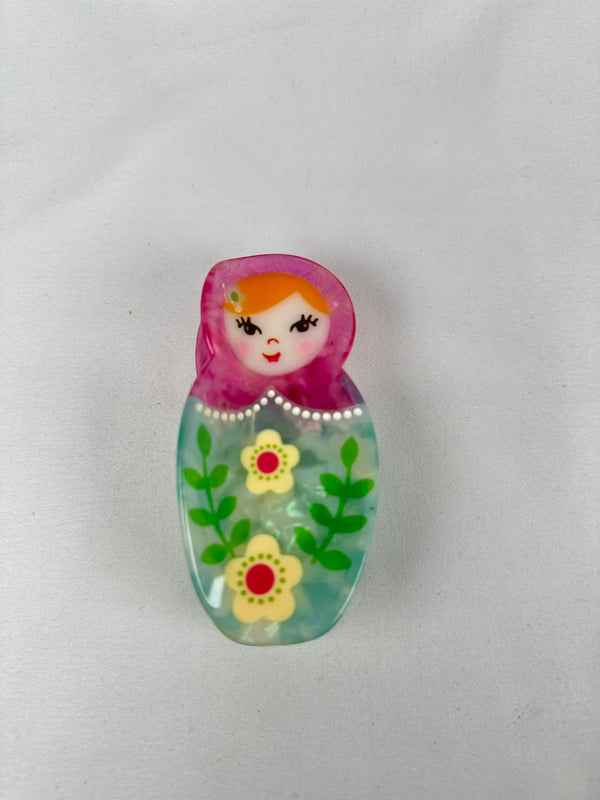 Pinza de Pelo Muñeca Matrioska