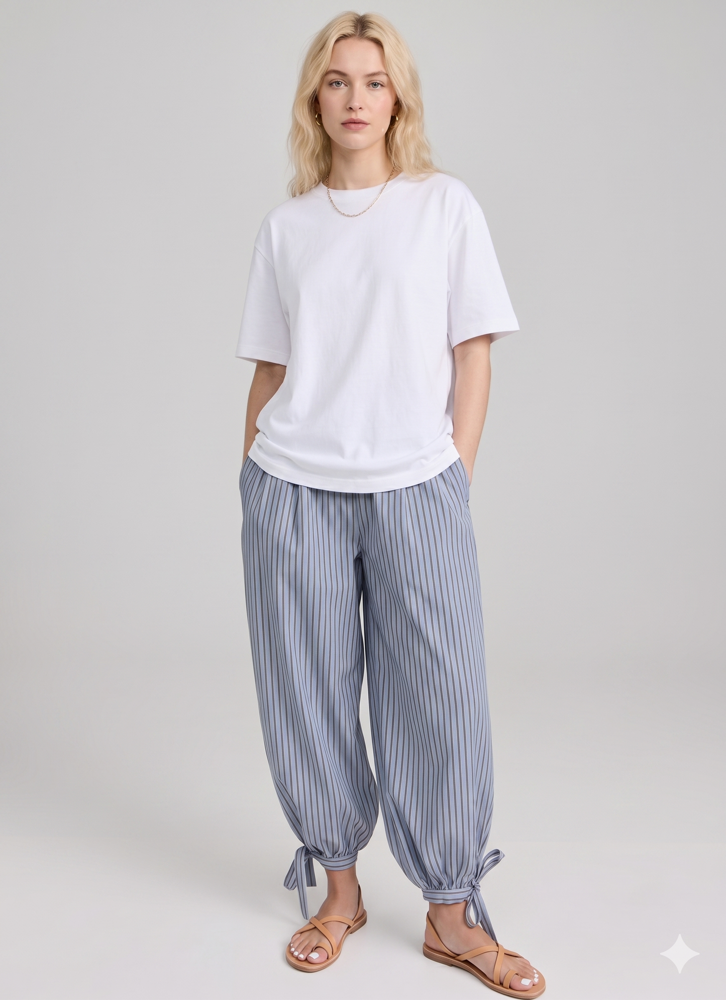 Pantalón Rayas Camisa Bombacho