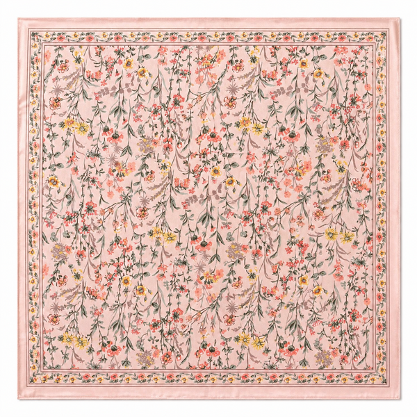 Pañuelo Rosa con Flores