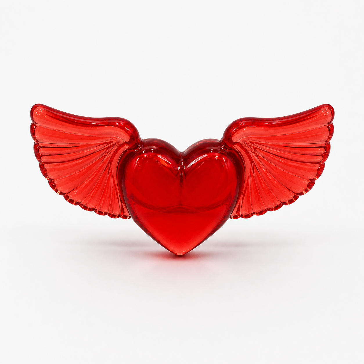 Anillo Ángel Angelito Corazón Alado Rojo
