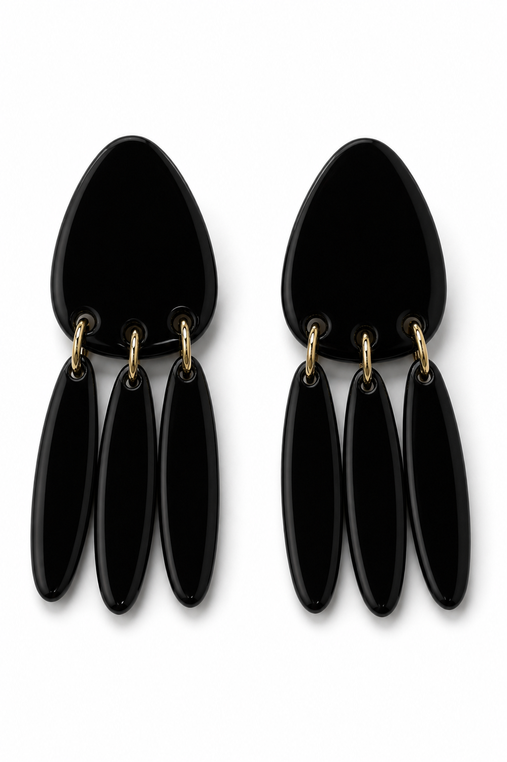 Pendiente Negro Colgante