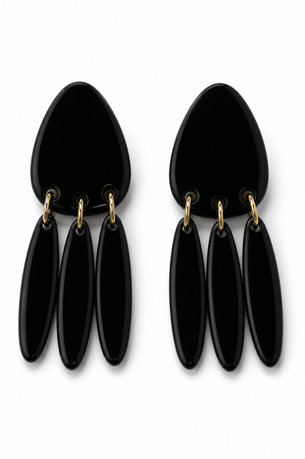 Pendiente Negro Colgante