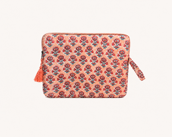 Funda Ordenador Estampado Indio Rosa