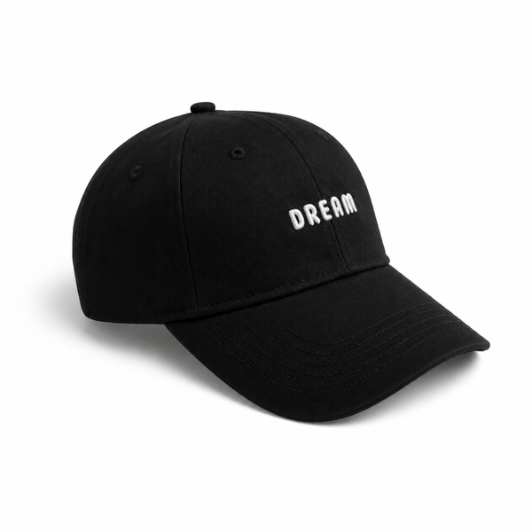 Gorra Negra Dream Blanco