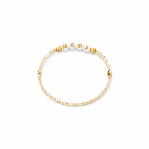 Pulsera Dorada Elástica Mama