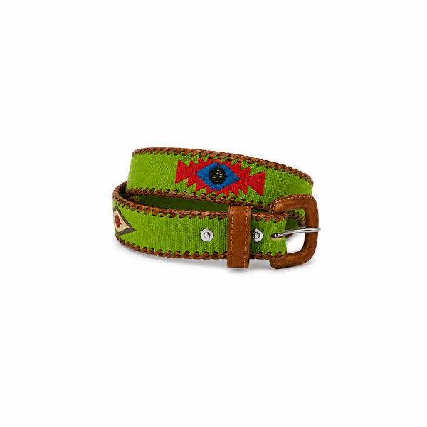 Cinturón Kilim Verde Pistacho 106cm