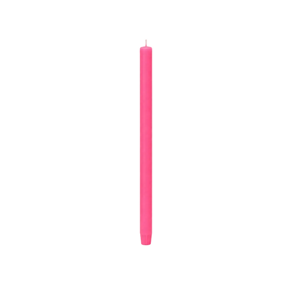 Vela de Candelabro Lisa Fucsia Rosa Oscuro Subrayador Neón Flúor