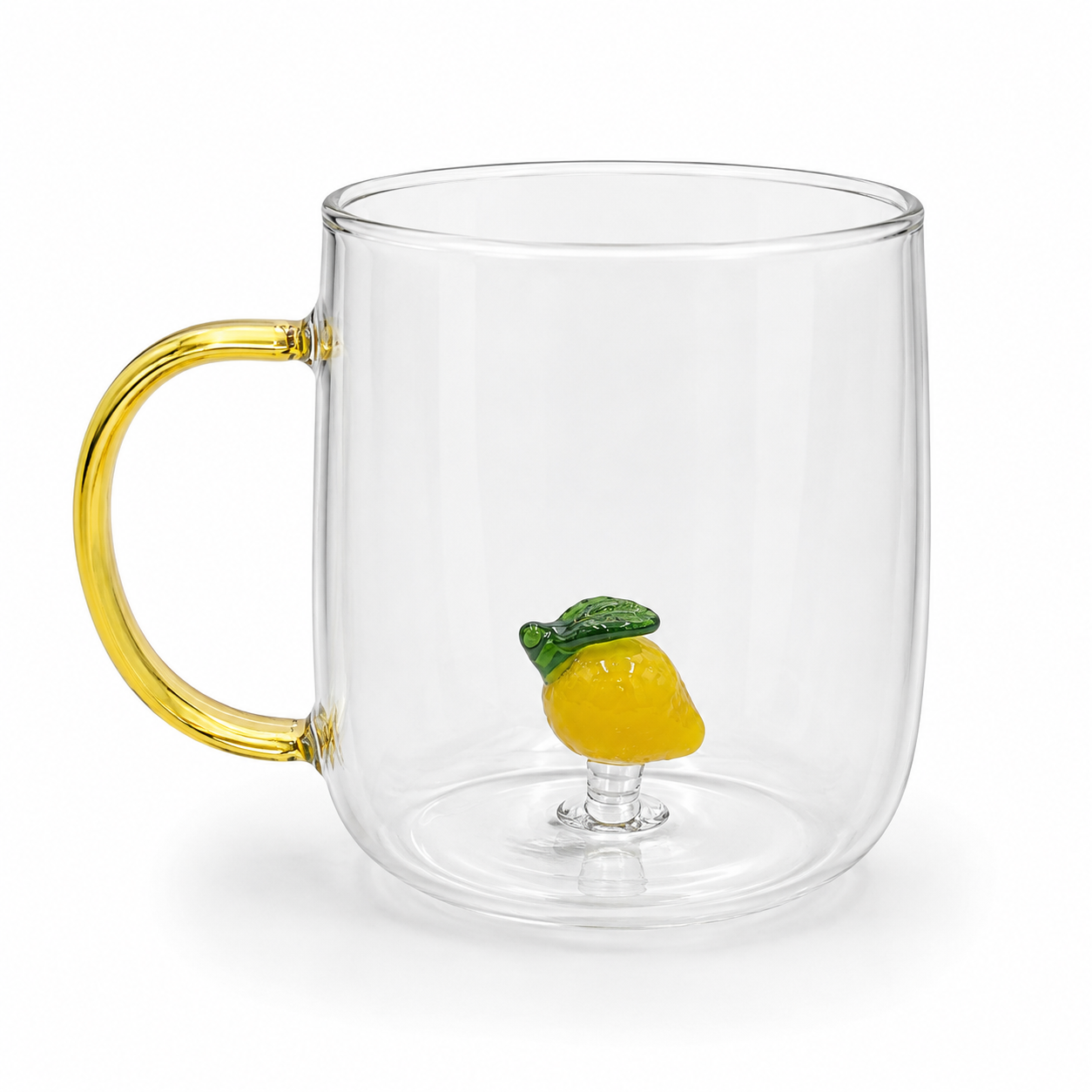 Taza con Figura Dentro Limón