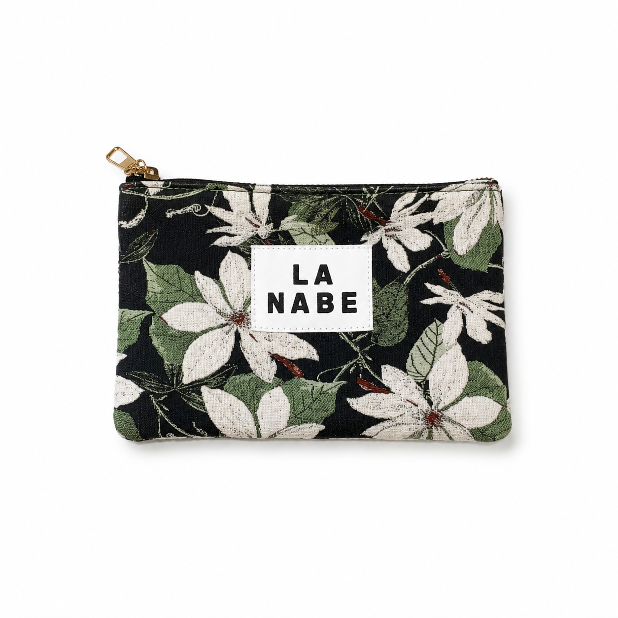 Amour White Flowers Upholstery Coin Purse