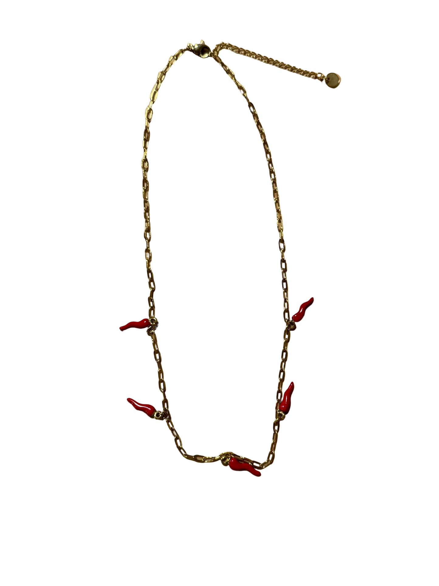 Collar Dorado Eslabones con Guindillas