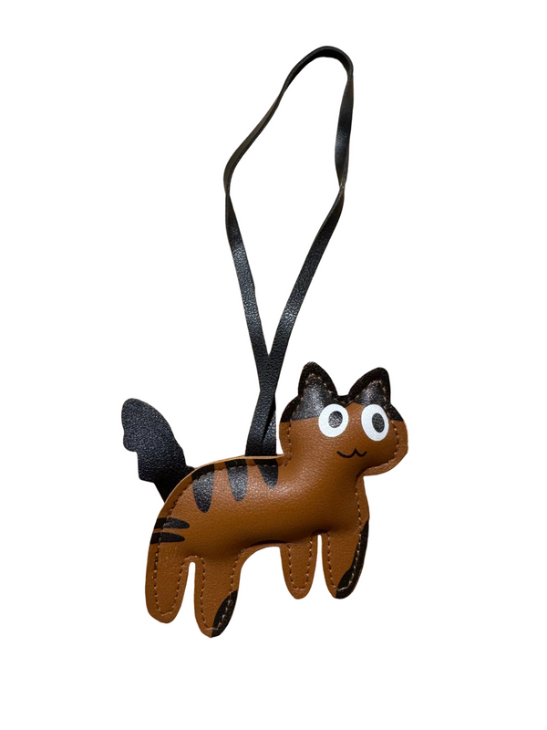 Llavero Charm Gato Marrón