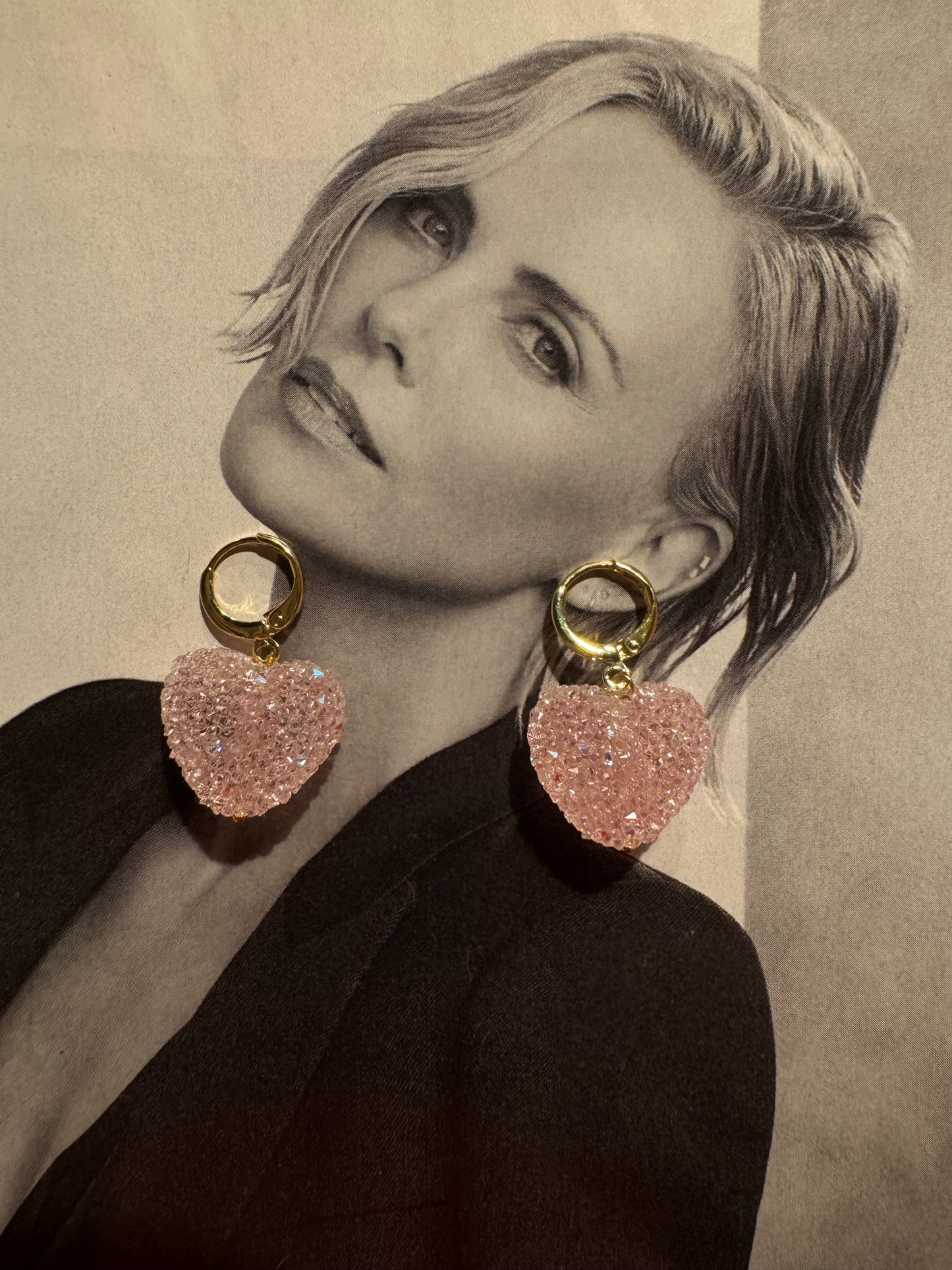 Pendientes Aro con Corazón Gominola