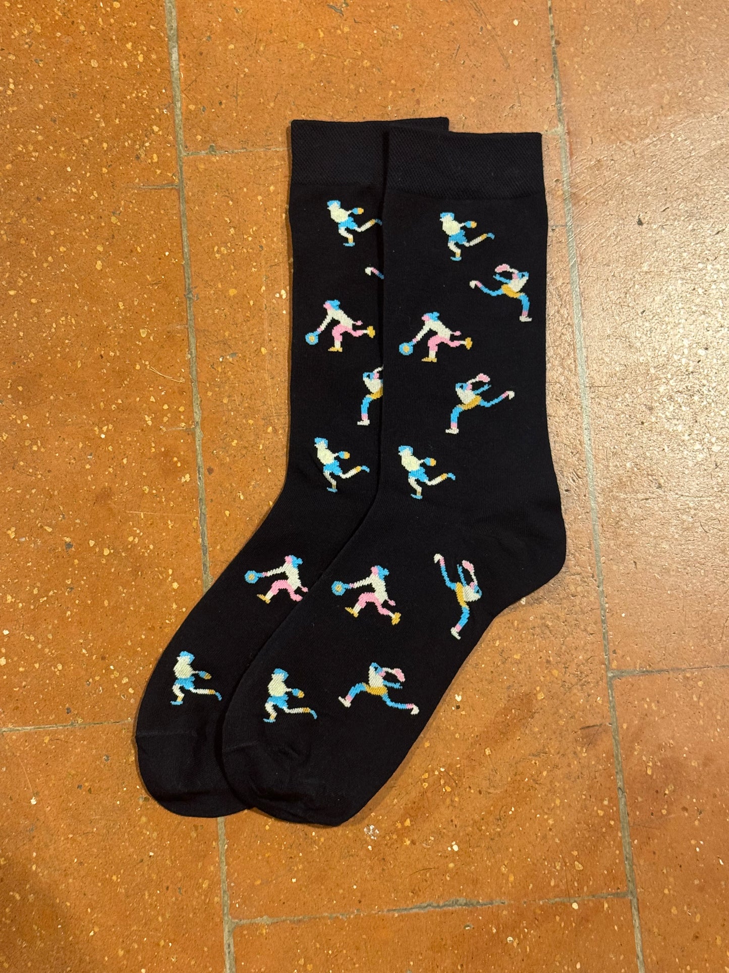 Calcetines Hombre Tenista Negro