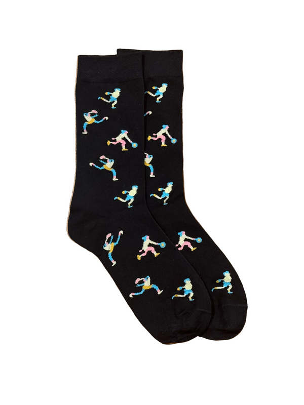 Calcetines Hombre Tenista Negro