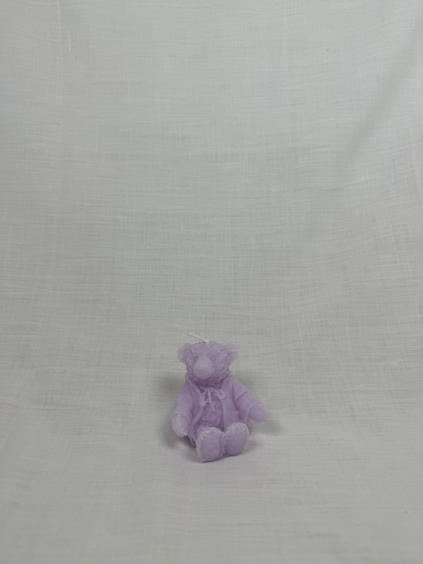 Vela Oso Osito Lila Malva Morado Violeta