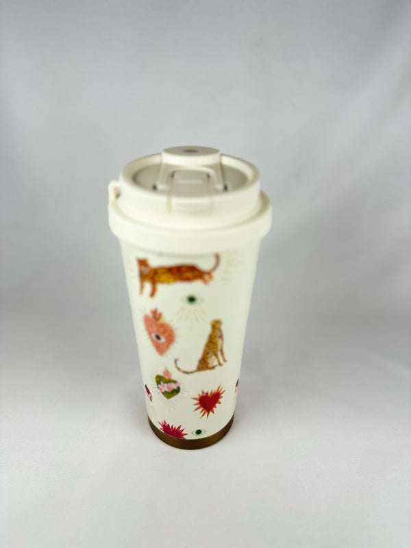 Termo Fondo Blanco Estampado Ilustrado