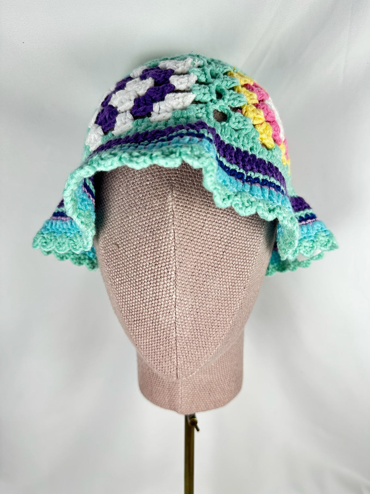 Sombrero Ganchillo Turquesa