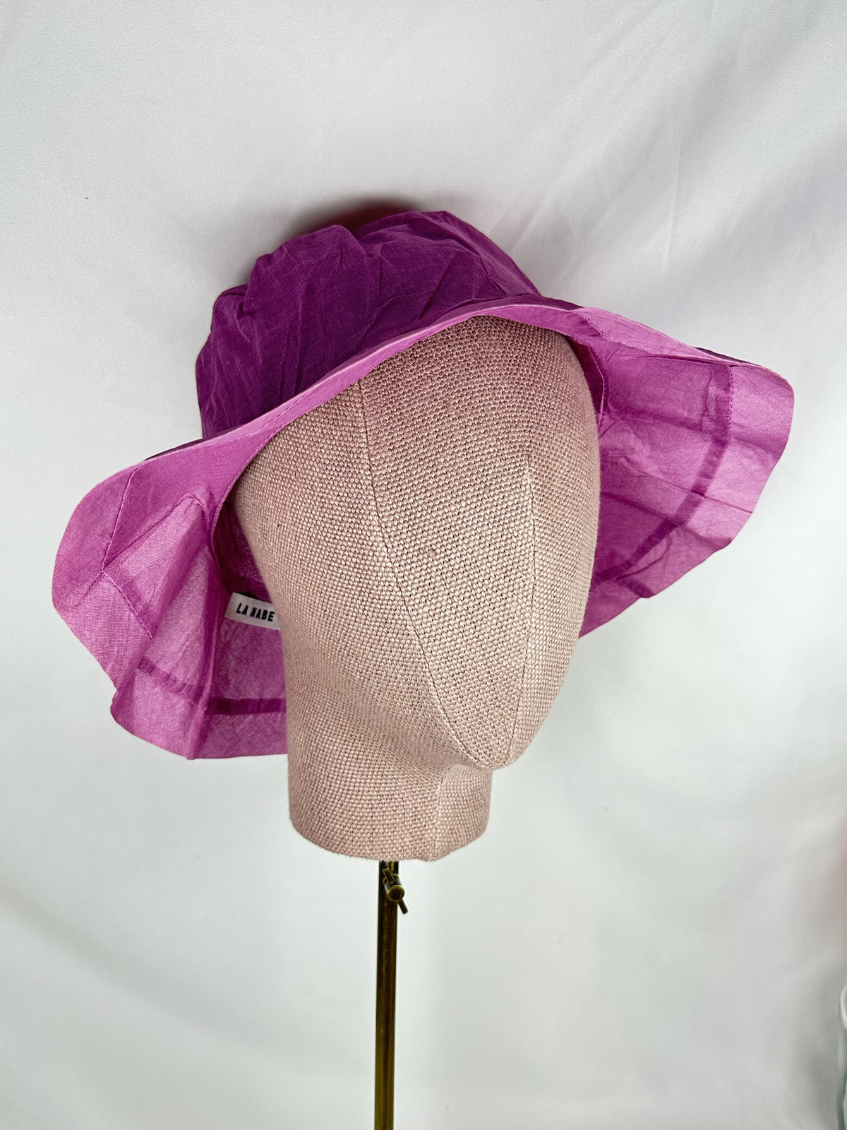 Sombrero Lino Ala Corta Morado