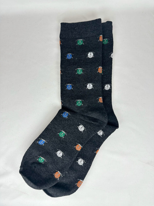 Calcetines Hombre Gris Escarabajo