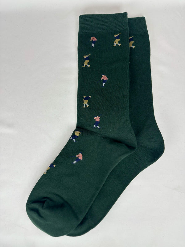 Calcetines Hombre Verde Golf