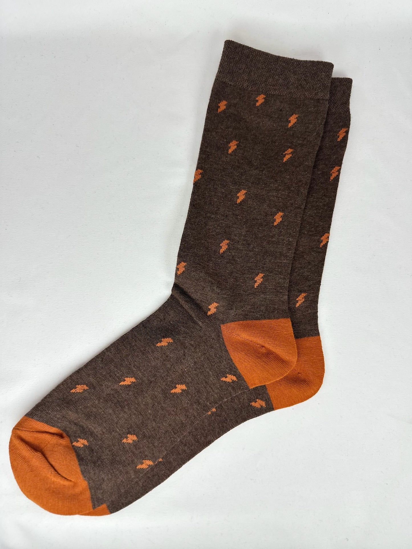 Calcetines Hombre Camel Rayos Naranjas
