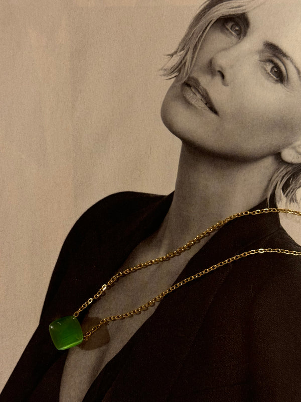 Collar Estilo Pomellato Verde Intermedio